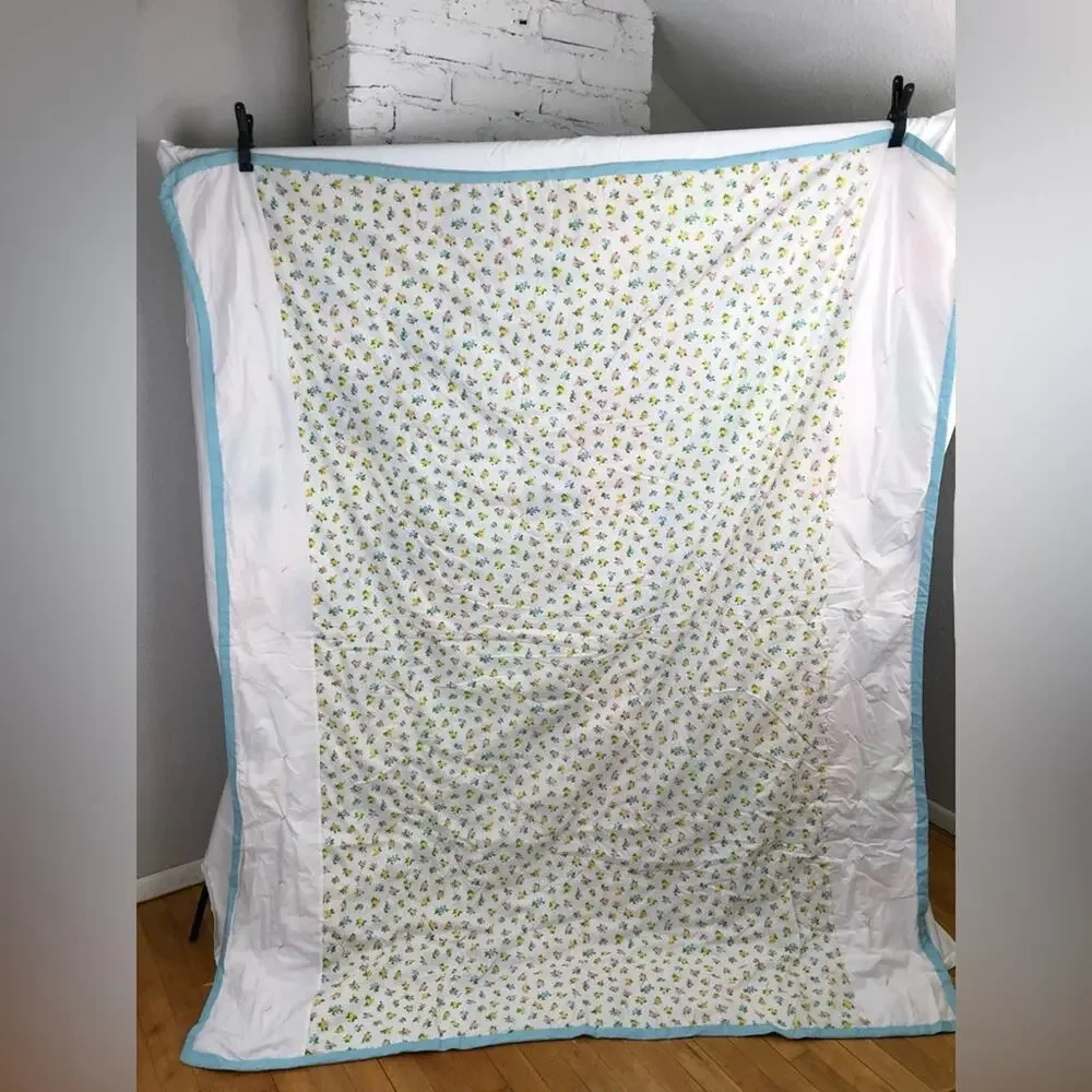 Vintage Handmade Multicolored Quilt